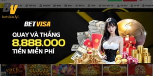 Giao diện vòng quay miễn phí nhận thưởng giá trị tại Betvisa App